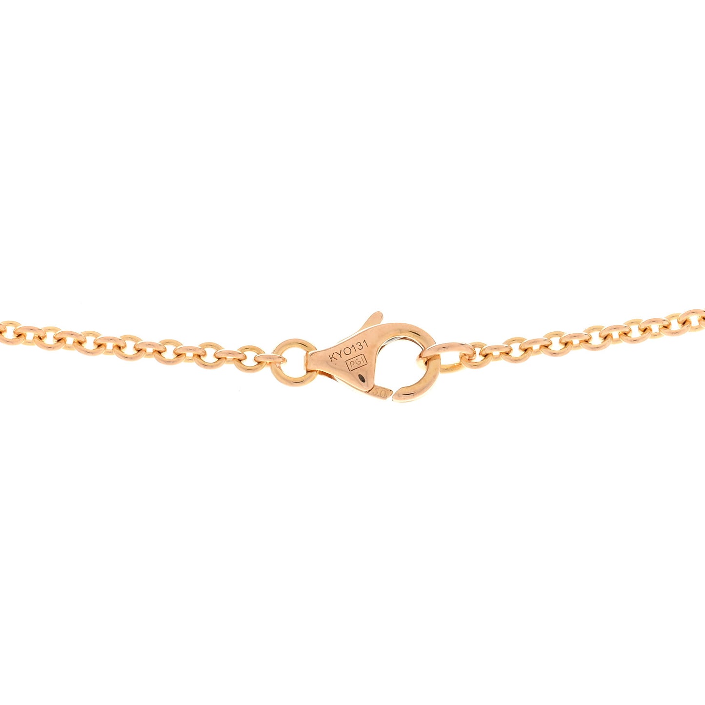 18K Pink Gold Interlocking LOVE Necklace