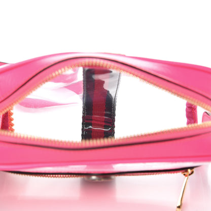 Gucci Vinyl Web Mini Ophidia Transparent Shoulder Bag Fluorescent Fuchsia 5 of 7