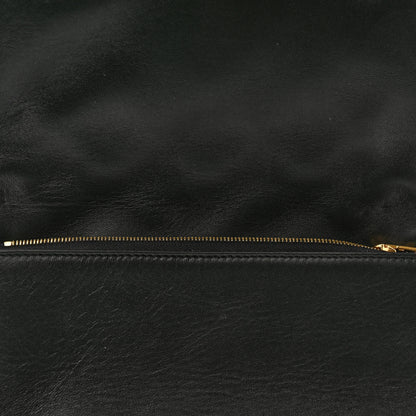 Louis Vuitton Lambskin Embossed Monogram Pochette Coussin Black 14 of 18
