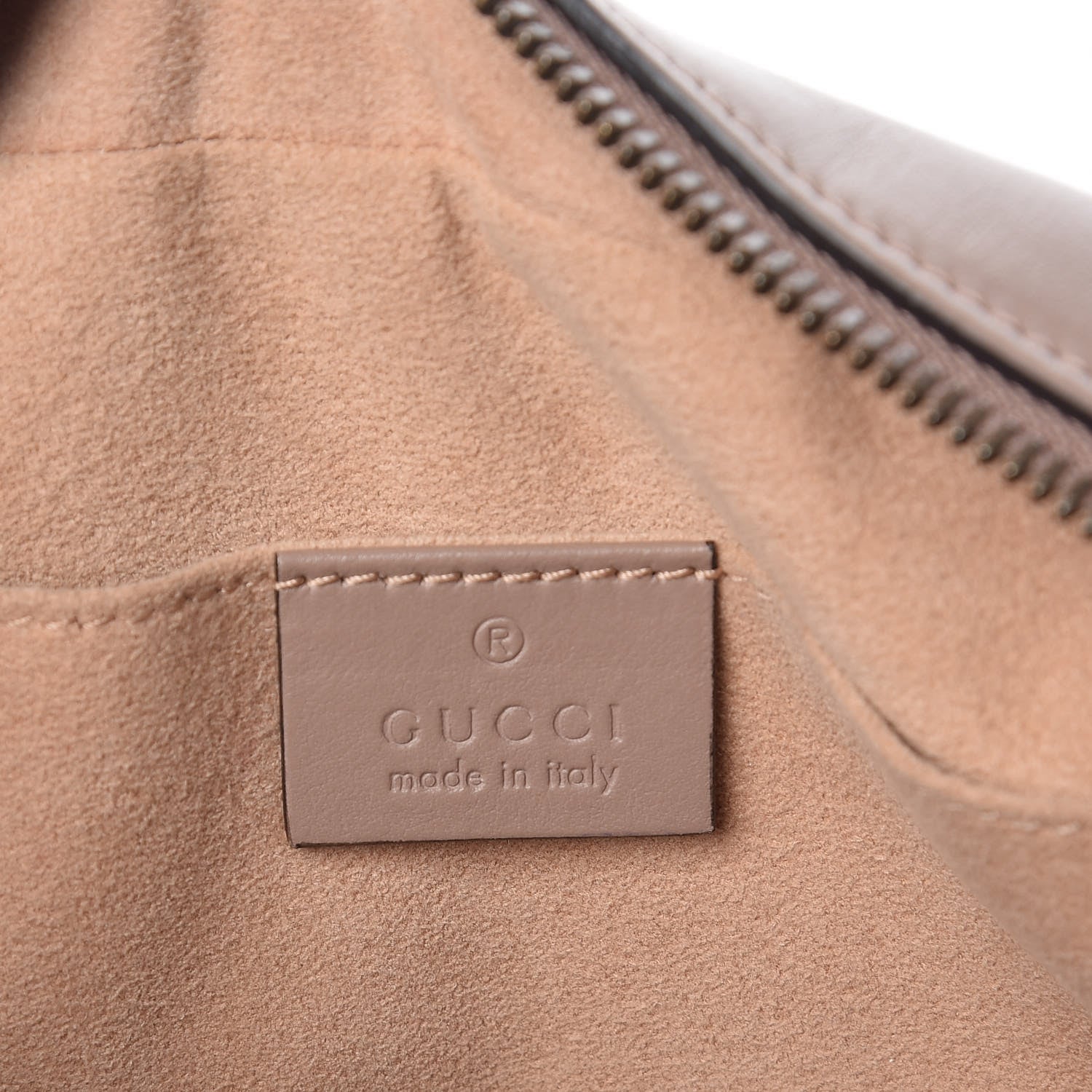 Gucci Calfskin Matelasse Small GG Marmont Chain Shoulder Bag Taupe 6 of 14