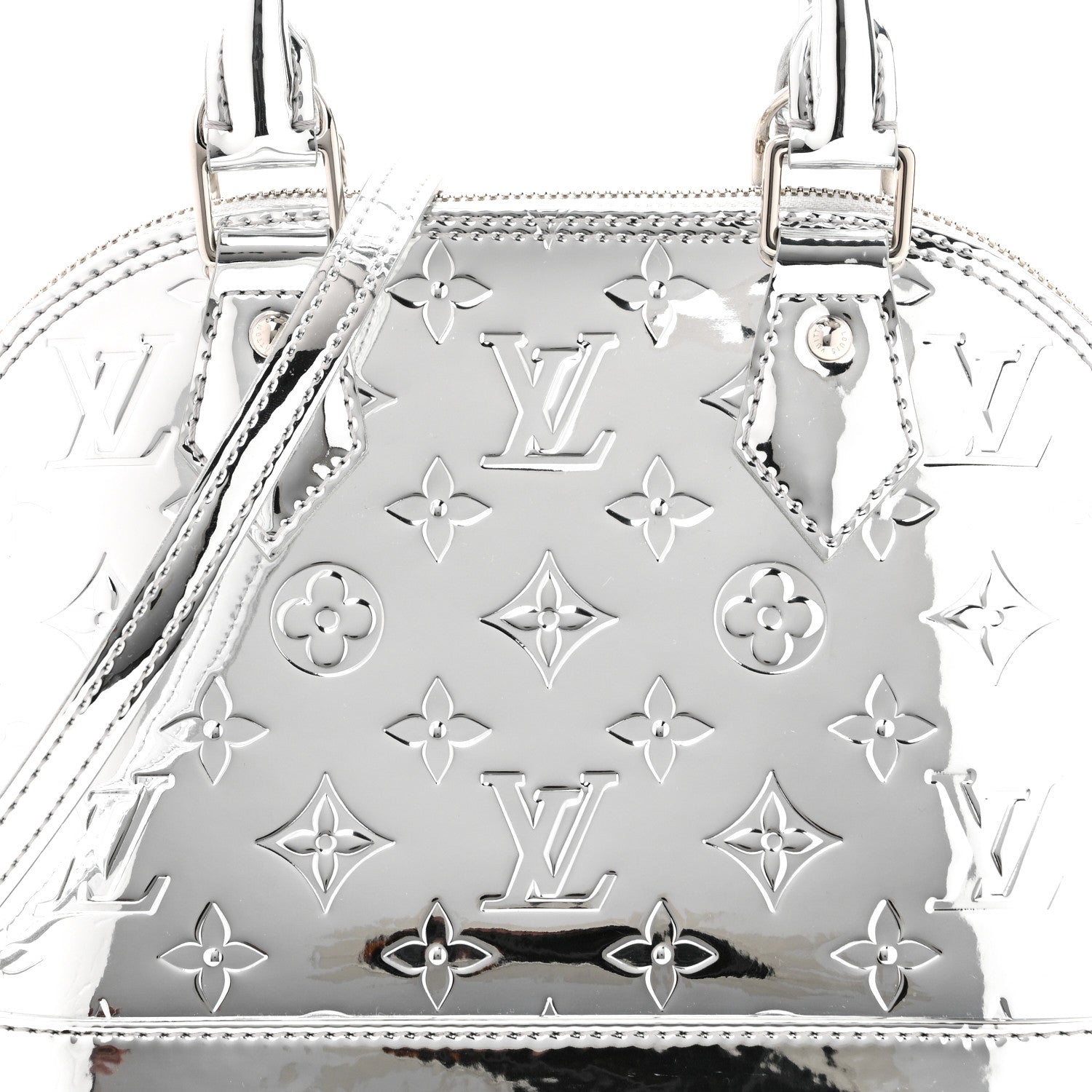Louis Vuitton Monogram Miroir Alma BB Silver 7 of 10
