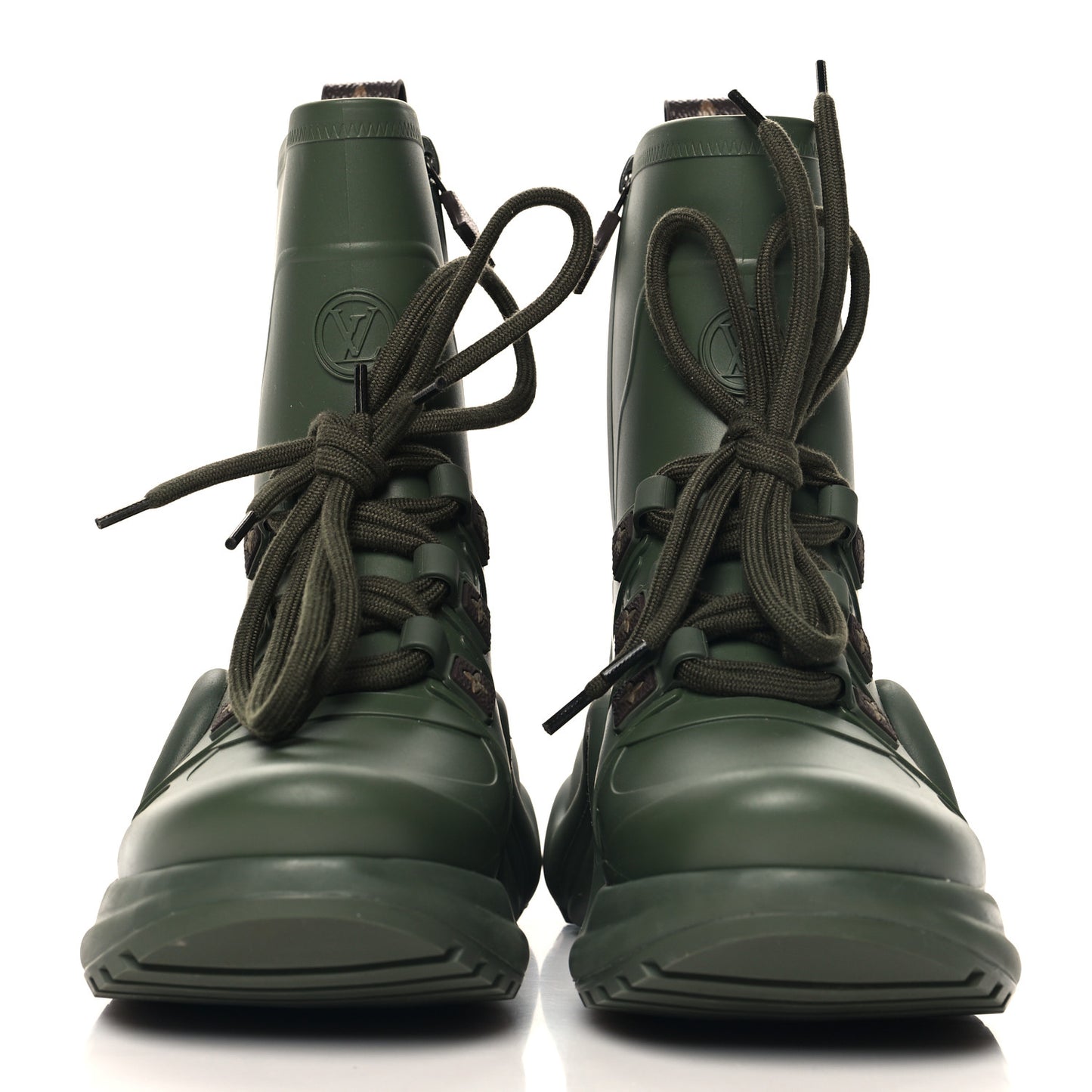 Mat Rubber Monogram LV Archlight Sneaker Boots 37 Kaki