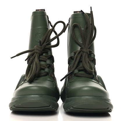 Louis Vuitton Mat Rubber Monogram LV Archlight Sneaker Boots 37 Kaki 3 of 10
