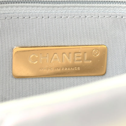 Chanel Iridescent Calfskin Quilted Medium Chanel 19 Flap White 6 of 11