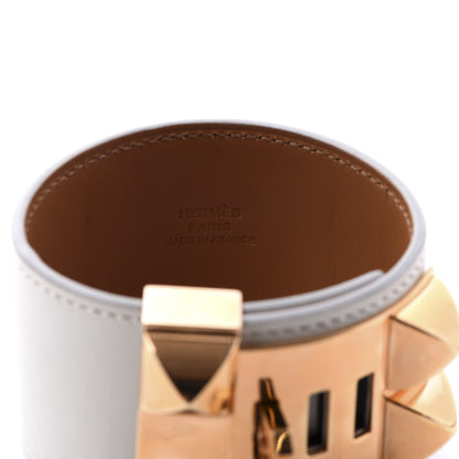 Hermes Swift Collier de Chien CDC Bracelet T3 Craie 5 of 8