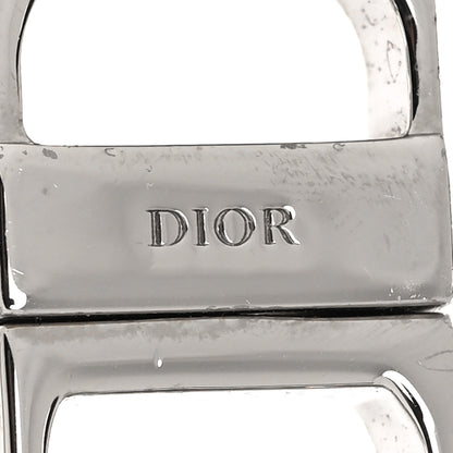 Christian Dior Brass CD Icon Chain Link Necklace Silver 5 of 5