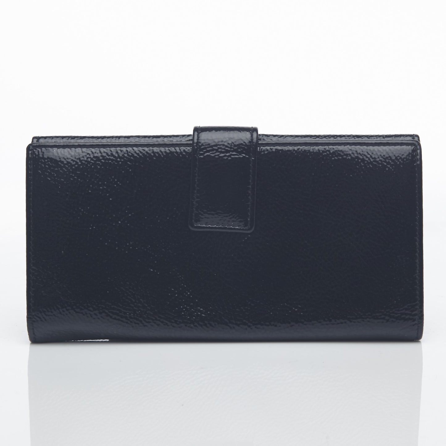Textured Patent Belle de Jour Wallet Black