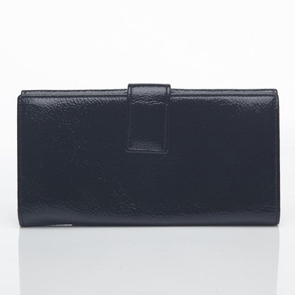 Saint Laurent Textured Patent Belle de Jour Wallet Black 10 of 13