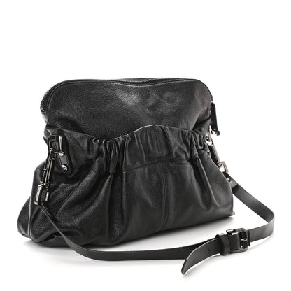 Burberry Calfskin Drawstring Tote Black 3 of 12