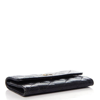 Chanel Caviar Quilted Flap Card Holder Black 4 of 8