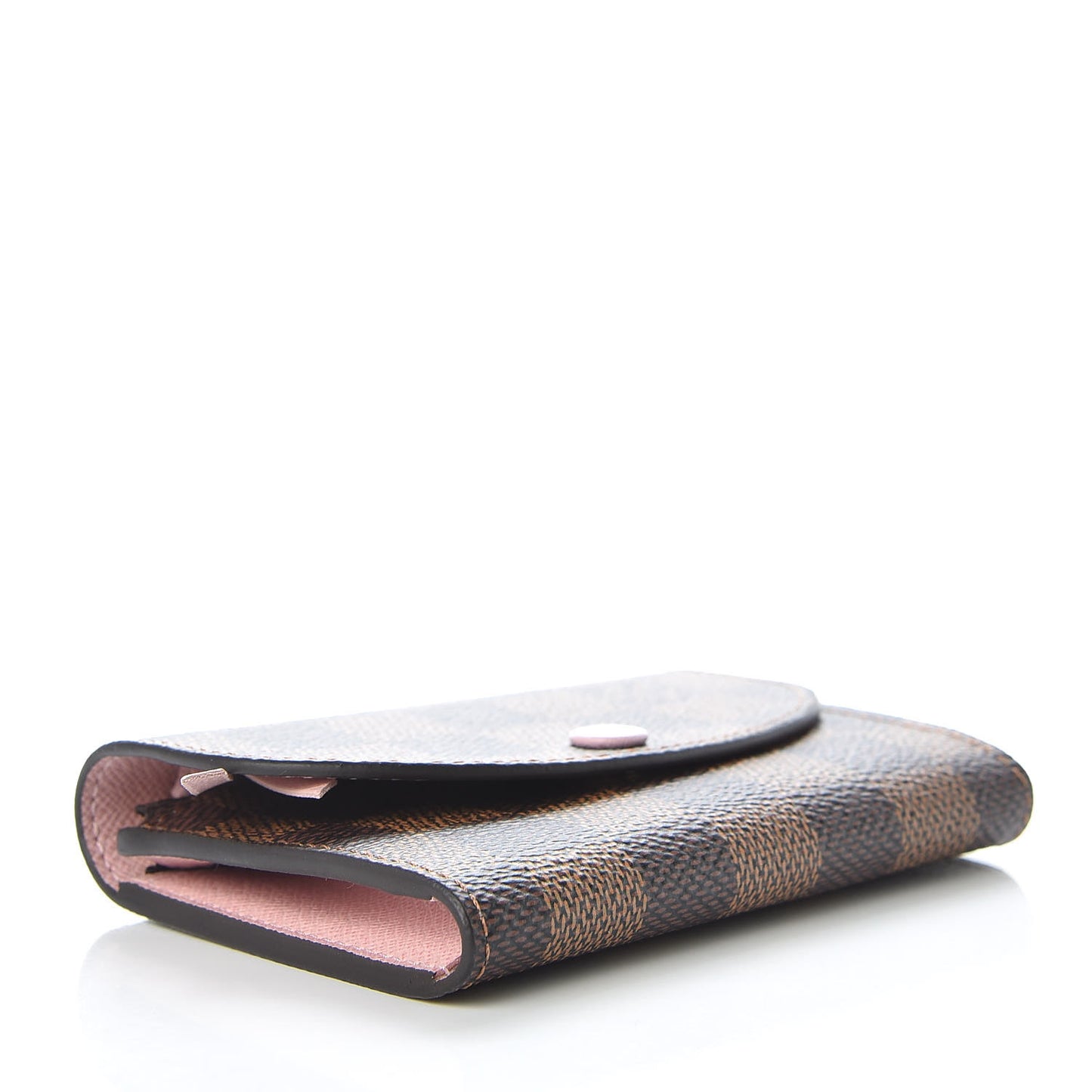 Damier Ebene Rosalie Coin Purse Rose Ballerine