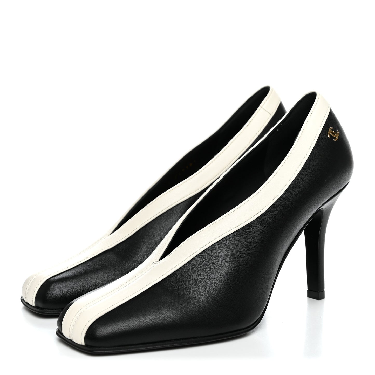 Lambskin Pumps 35.5 Black Ivory