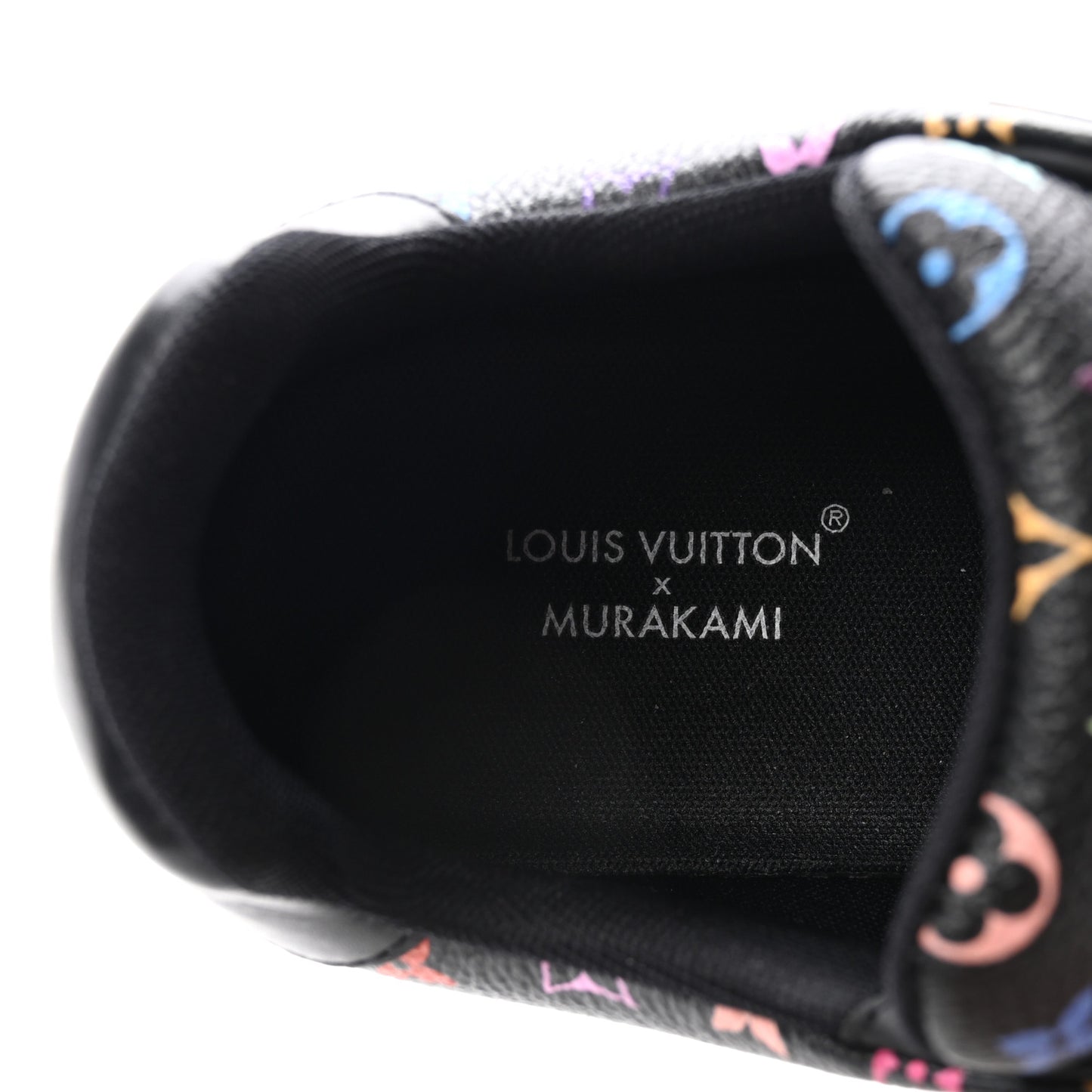LV X TM Calfskin Monogram Multicolor Womens LV Trainer Sneakers 37.5 Black