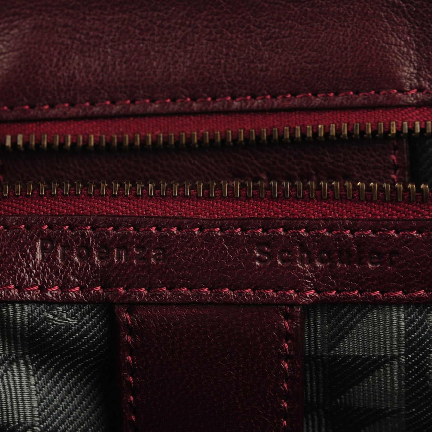 Lambskin Large PS1 Satchel Burgundy