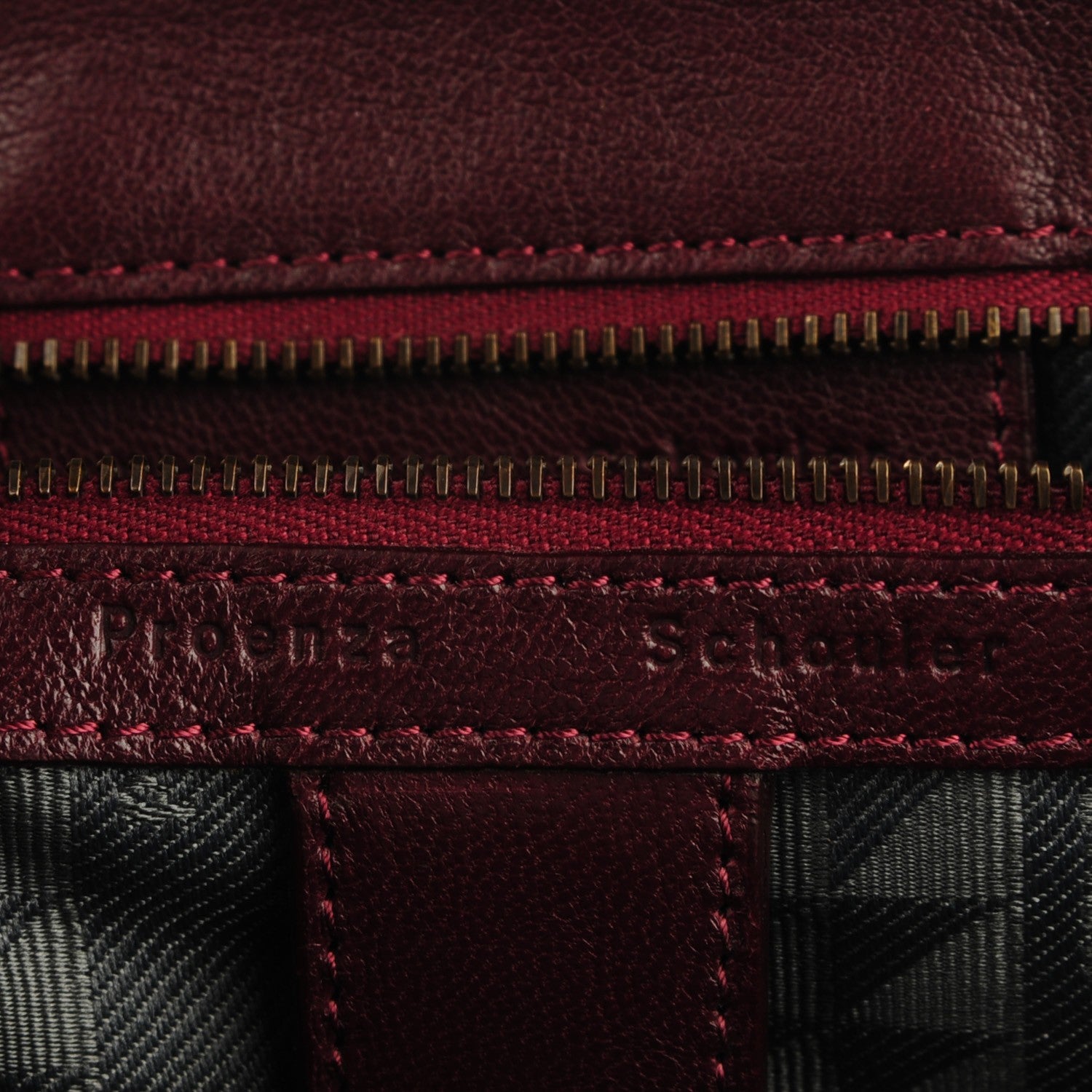 Proenza Schouler Lambskin Large PS1 Satchel Burgundy 11 of 11