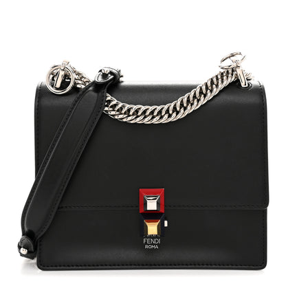 Fendi Vitello Liberty Studded Small Kan I Shoulder Bag Black Multicolor 1 of 10