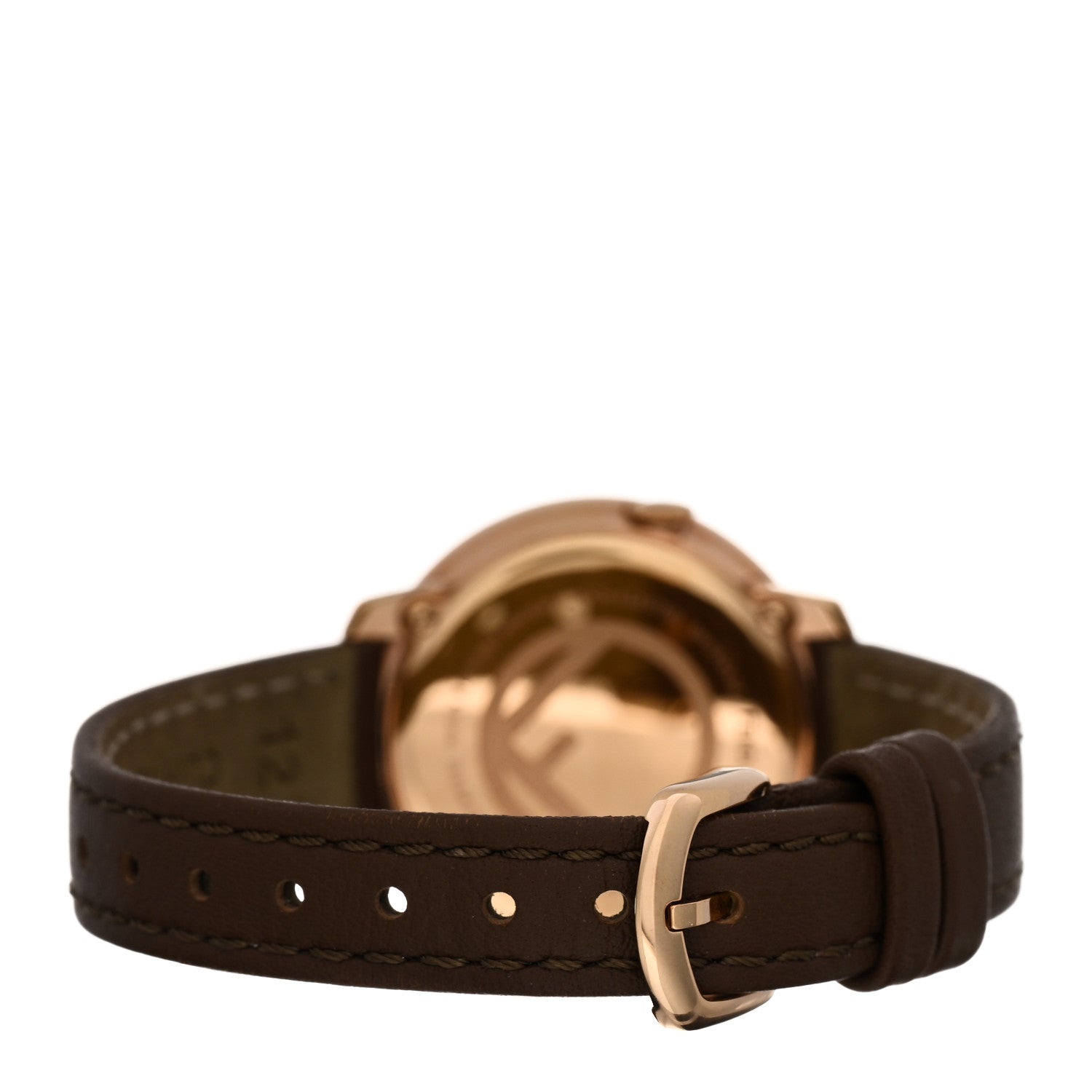 Fendi Stainless Steel Calfskin 28mm Run Away Quartz Watch Brown 3 of 5