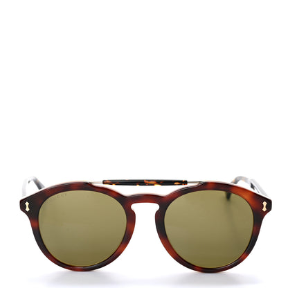 Gucci Round Avana Sunglasses GG0124SA Tortoise 2 of 7
