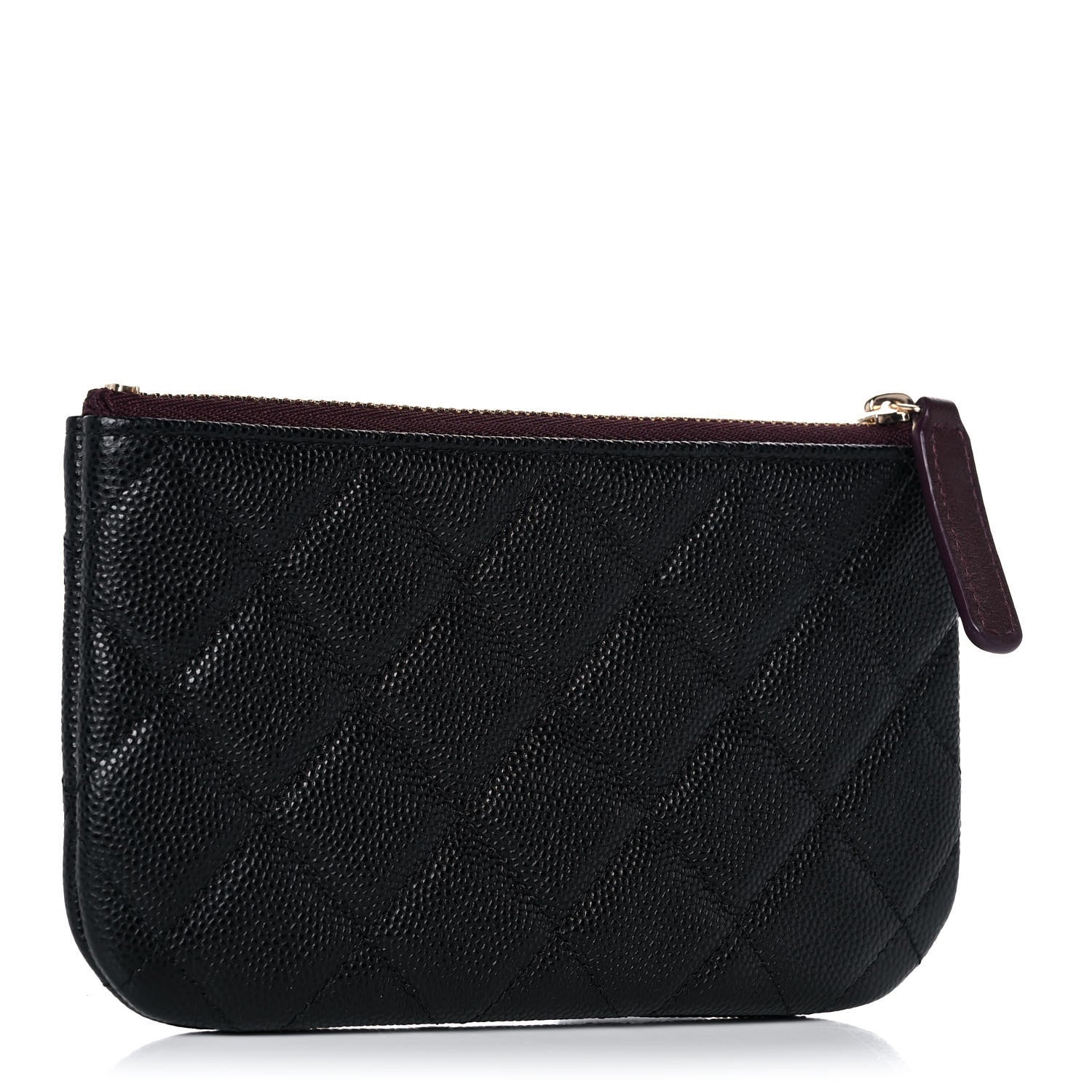 Chanel Caviar Quilted Small Cosmetic Case Black 3 of 10