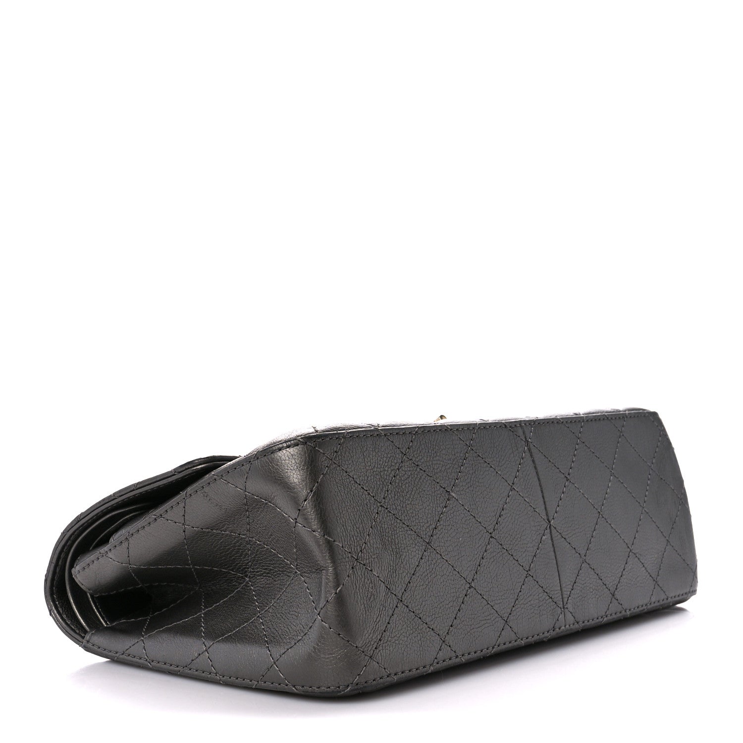 Chanel Metallic Calfskin Quilted 2.55 Reissue 226 Flap Charcoal 4 of 11