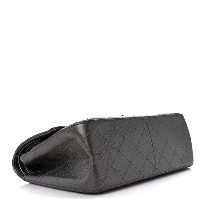 Chanel Metallic Calfskin Quilted 2.55 Reissue 226 Flap Charcoal 4 of 11
