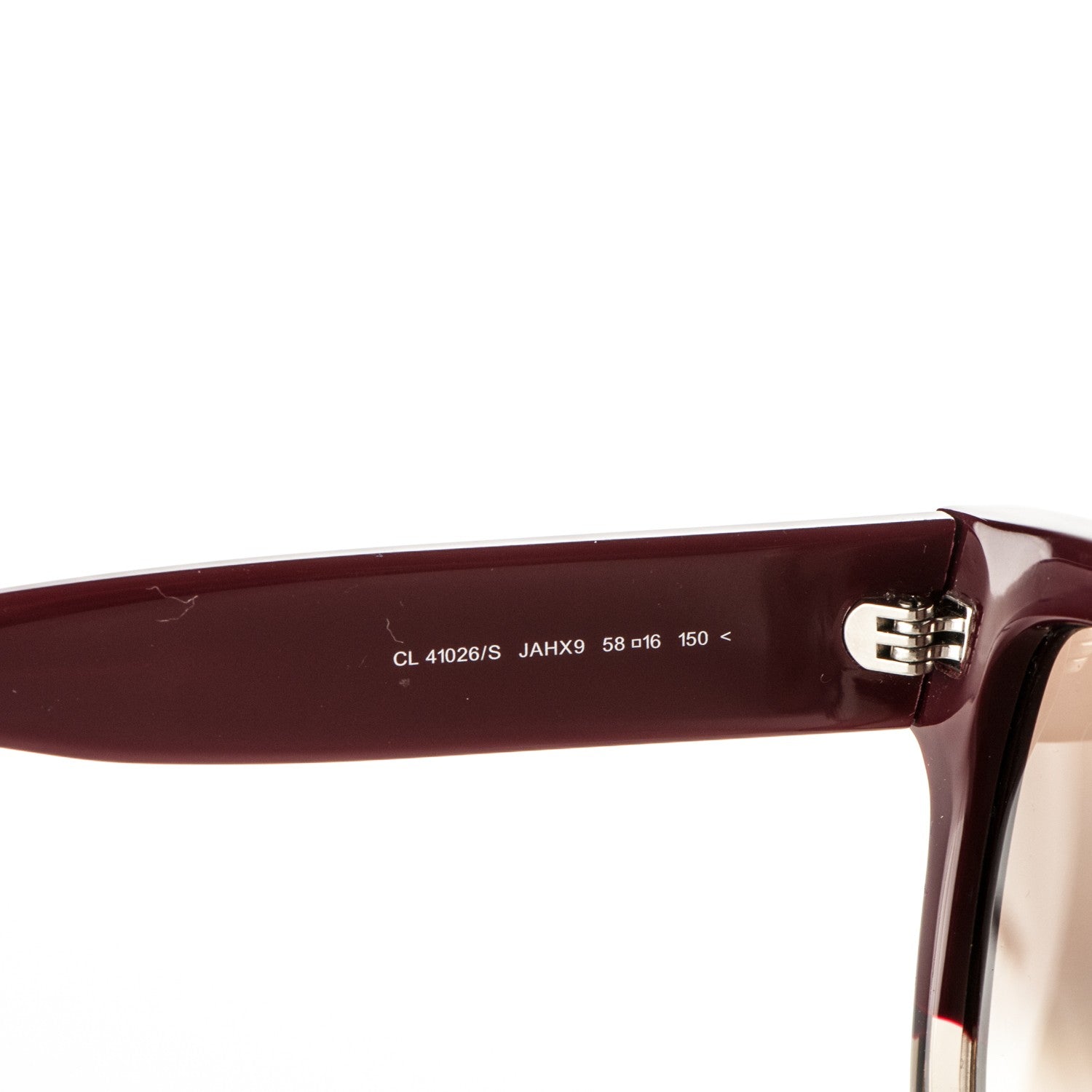Celine Shadow Sunglasses CL 41026/S Burgundy 6 of 6