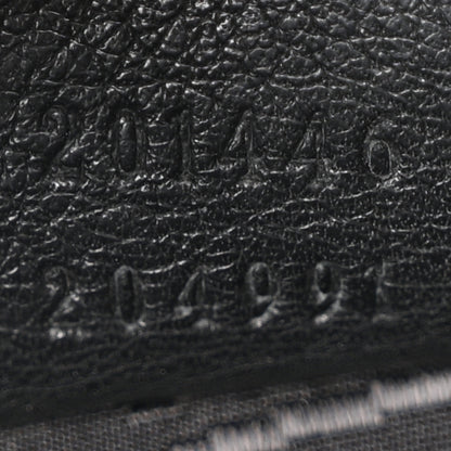 Gucci Guccissima Medium Flat Messenger Bag Black 7 of 10