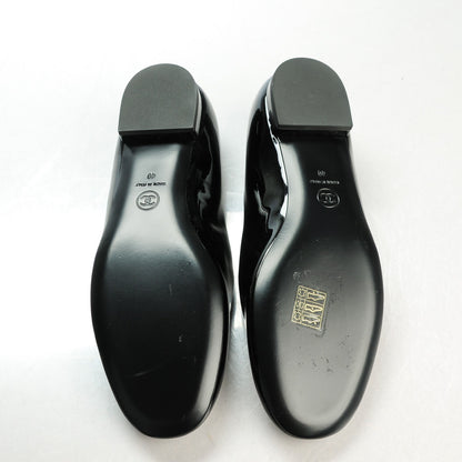 Chanel Patent Calfskin Mary Jane Ballerina Flats 40 Black 6 of 9