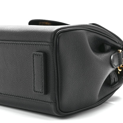 Versace Grained Calfskin Small La Medusa Top Handle Bag Black 11 of 11