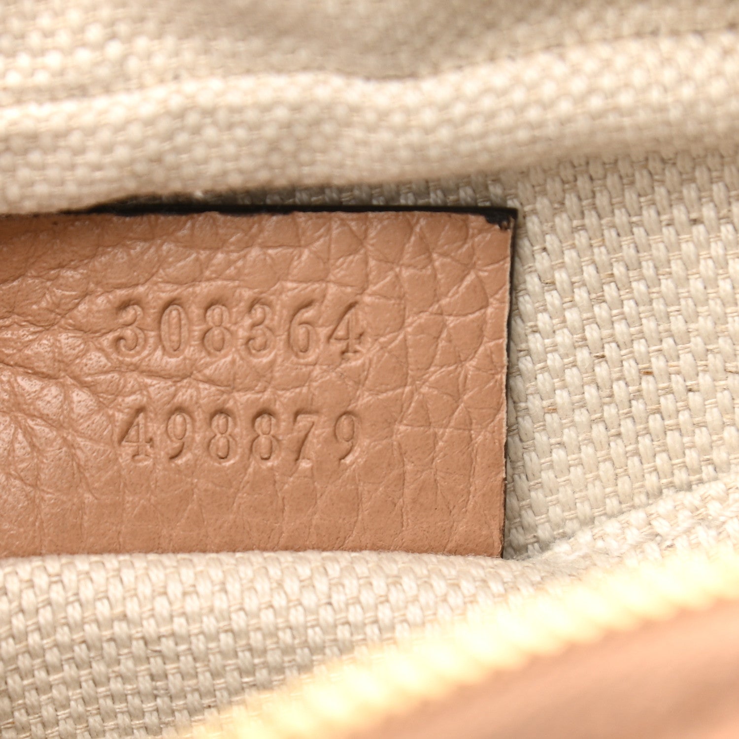 Gucci Pebbled Calfskin Small Soho Disco Bag Camelia 7 of 11