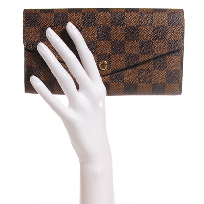 Louis Vuitton Damier Ebene Sarah Wallet NM 2 of 16