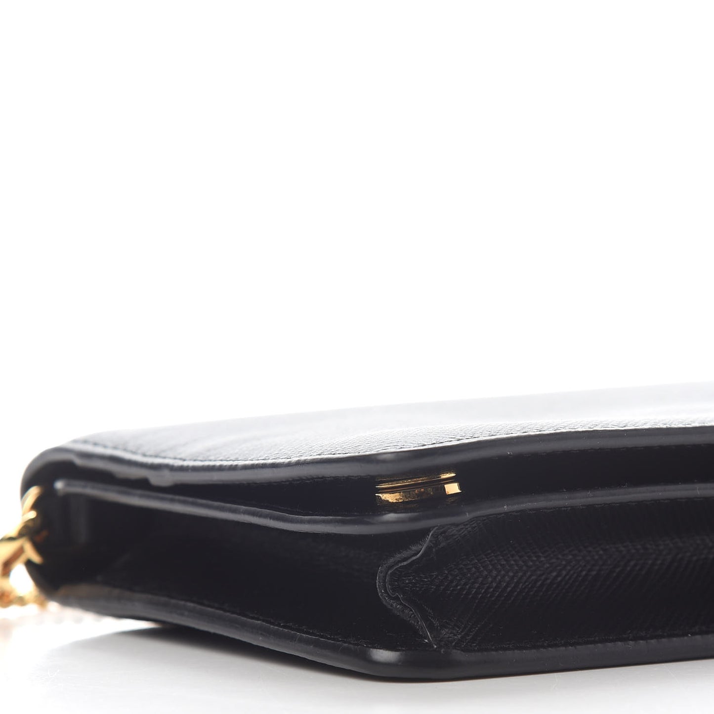 Saffiano Metal Oro Mini Bag Black