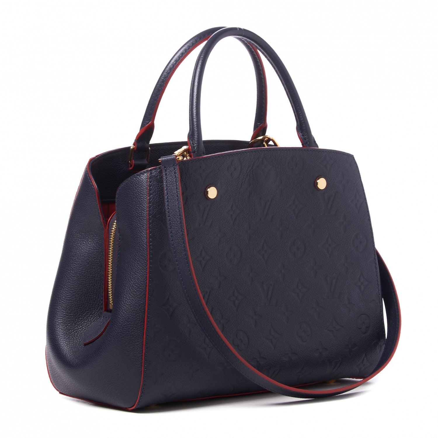 Louis Vuitton Empreinte Montaigne MM Marine Rouge 2 of 7