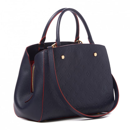 Louis Vuitton Empreinte Montaigne MM Marine Rouge 2 of 7