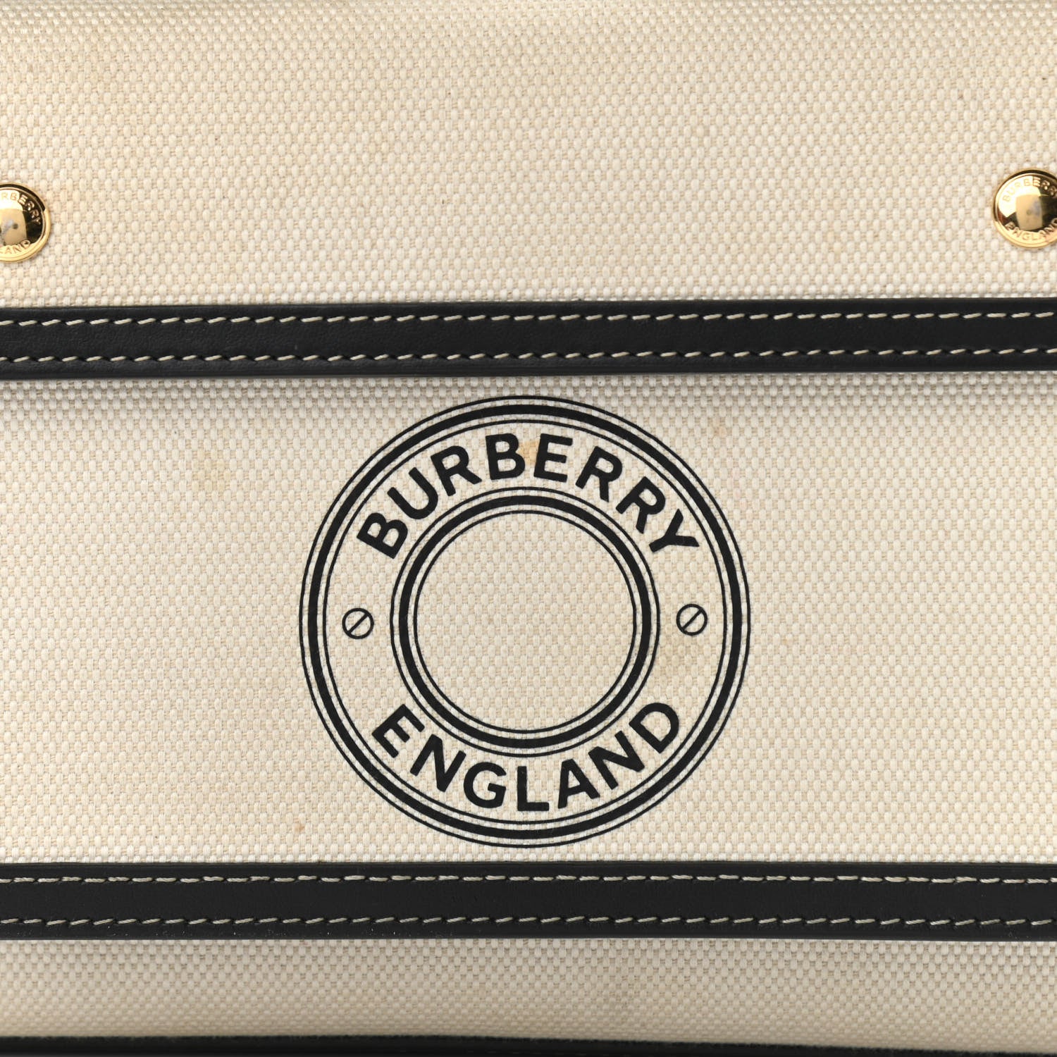Burberry Canvas Smooth Calfskin Two Tone Mini Pocket Bag Black 11 of 14