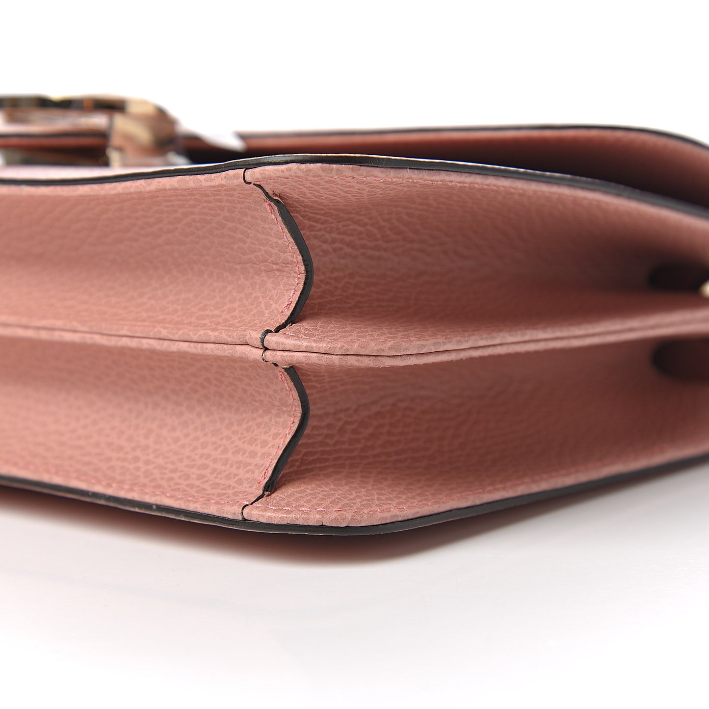 Dollar Calfskin Interlocking G Shoulder Bag Soft Pink