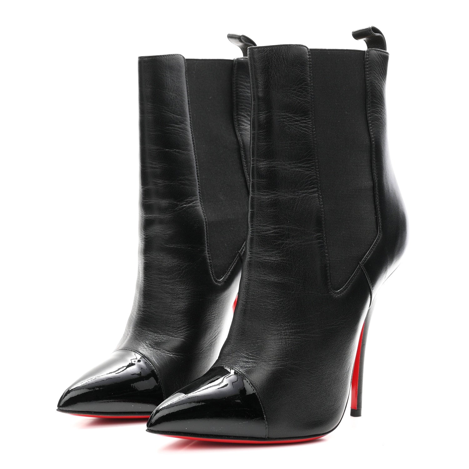 Christian Louboutin Patent Nappa Tucson 120 Boot 38.5 Black 4 of 9