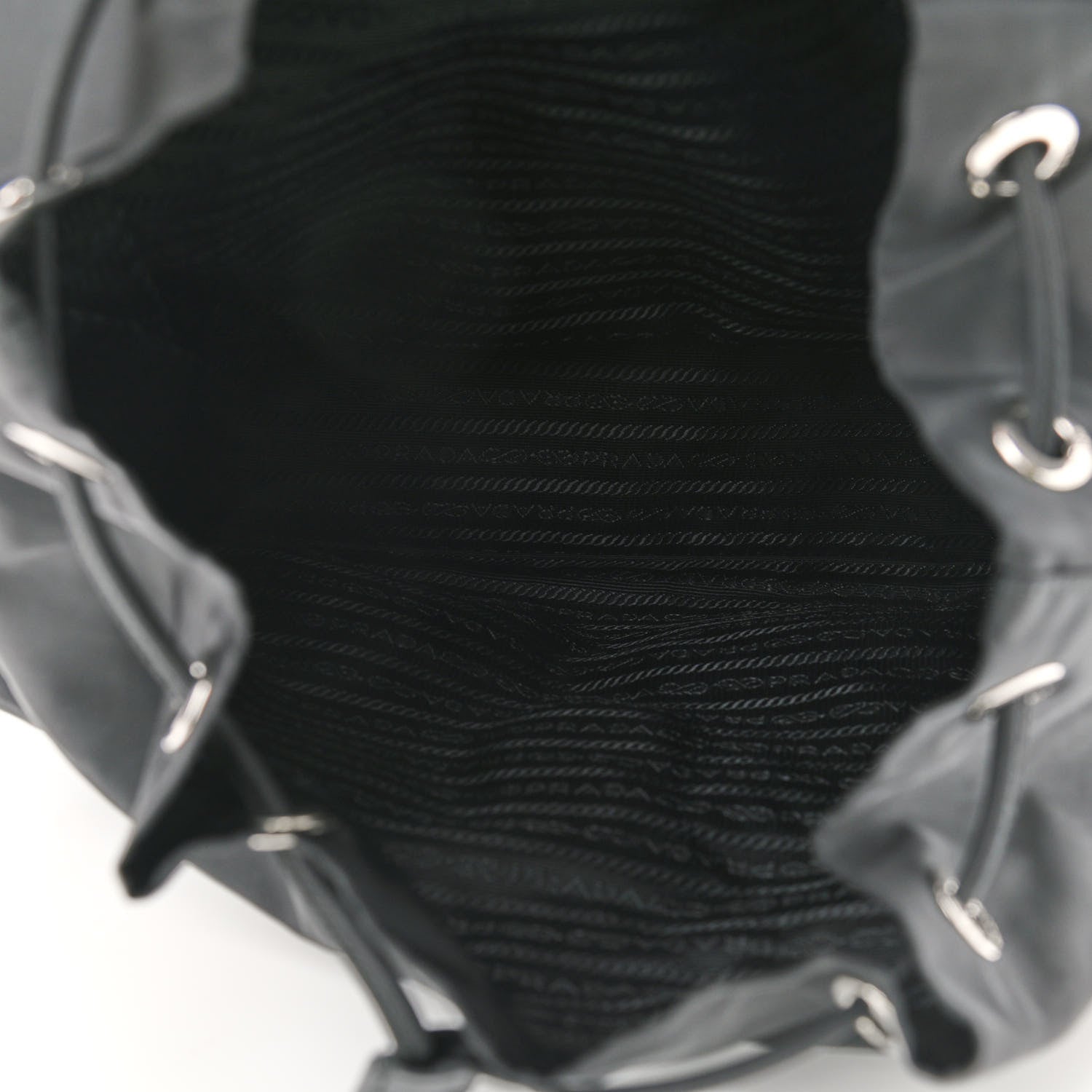 Prada Nylon Vela Medium Backpack Black 5 of 9