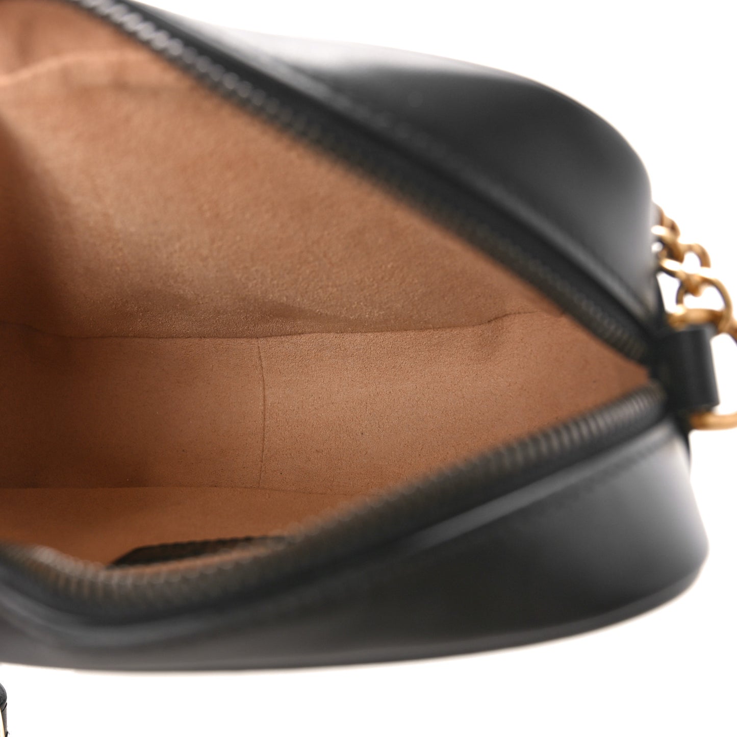 Calfskin Matelasse Mini GG Marmont Chain Shoulder Bag Black