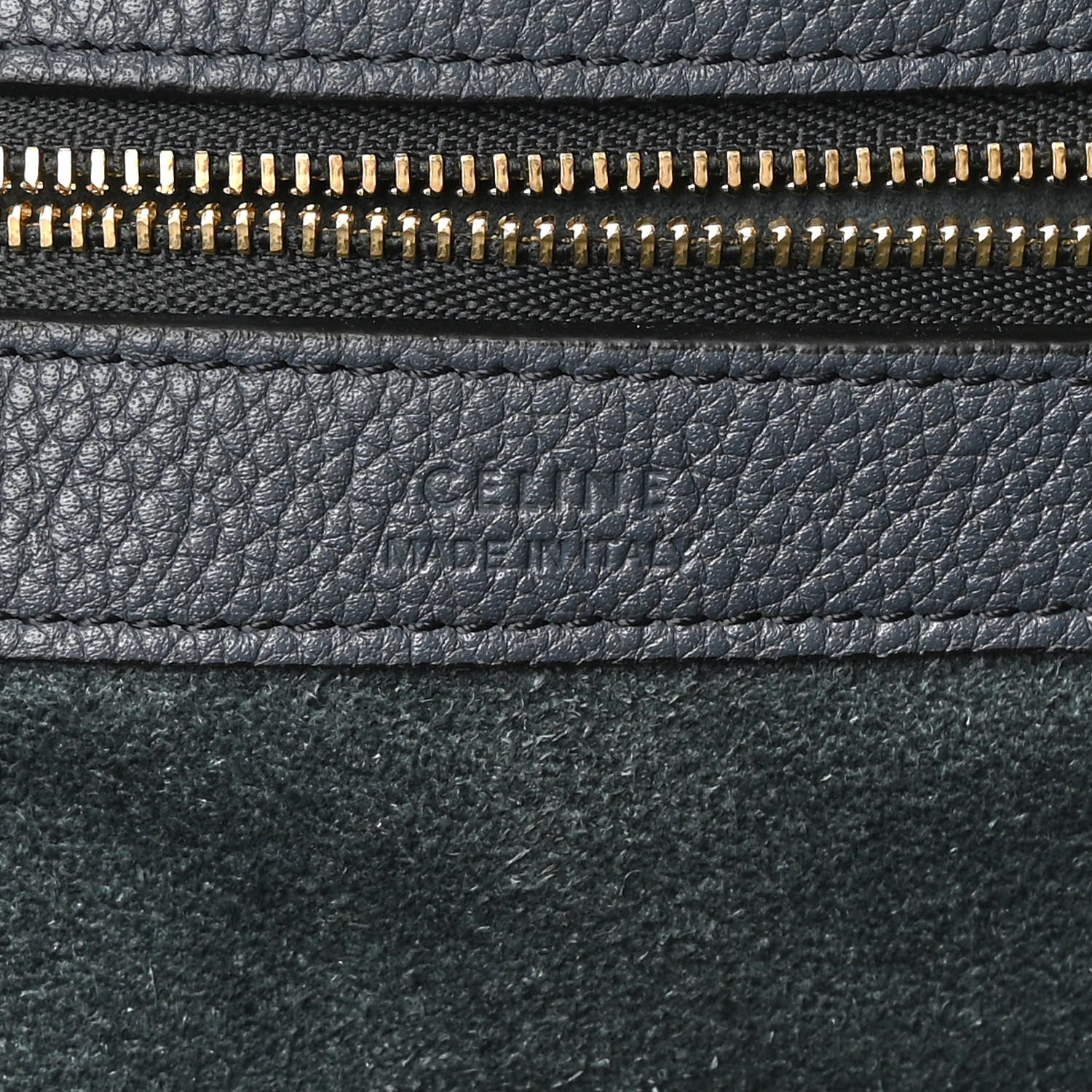 Celine Soft Grained Calfskin Small Belt Cabas Phantom Slate 7 of 12