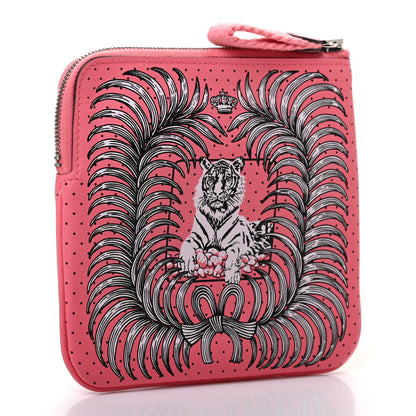 Hermes Swift Tigre Royal Bandana Carre Pocket Pouch Rose Ete 3 of 7