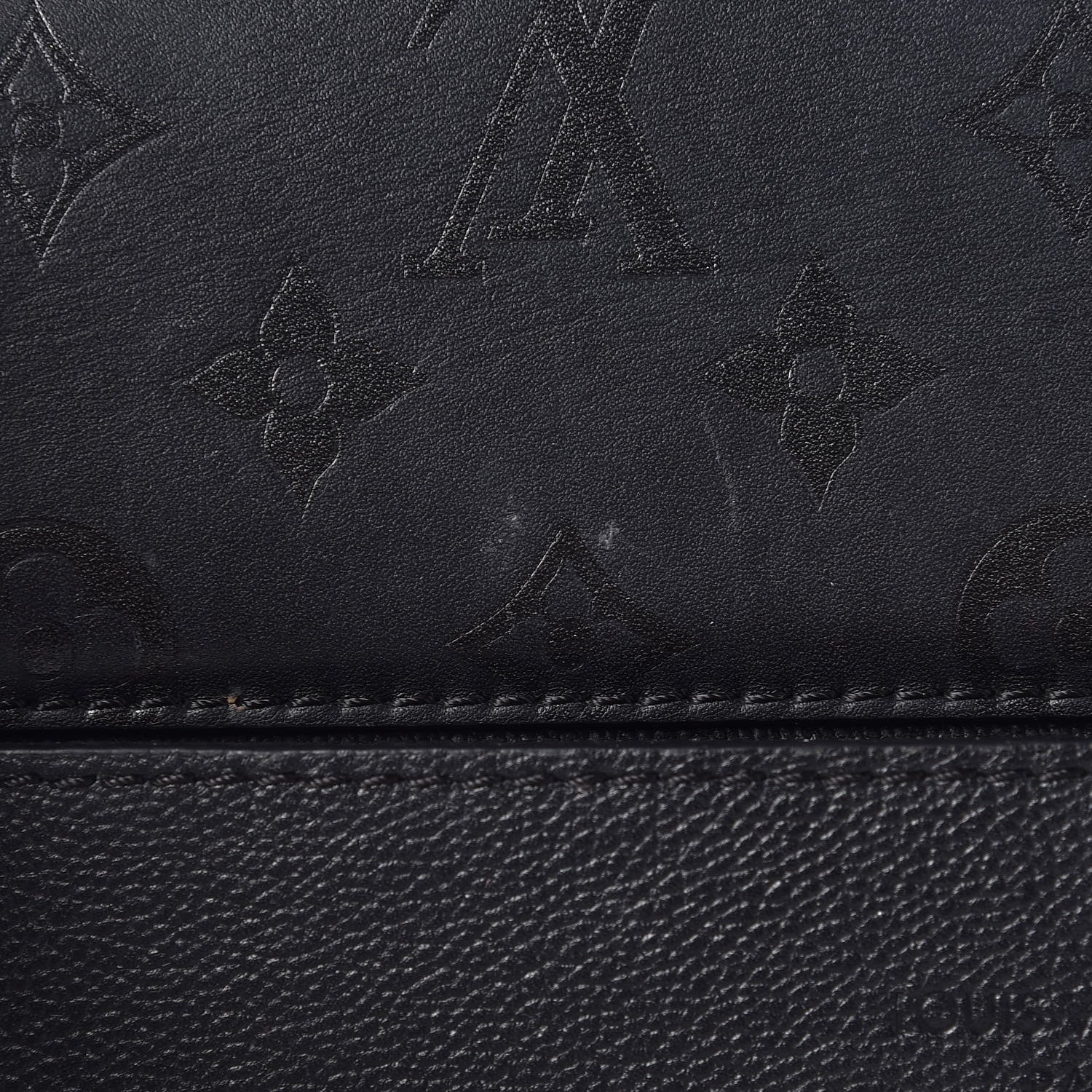 Louis Vuitton Calfskin Monogram Very One Handle Black 17 of 22