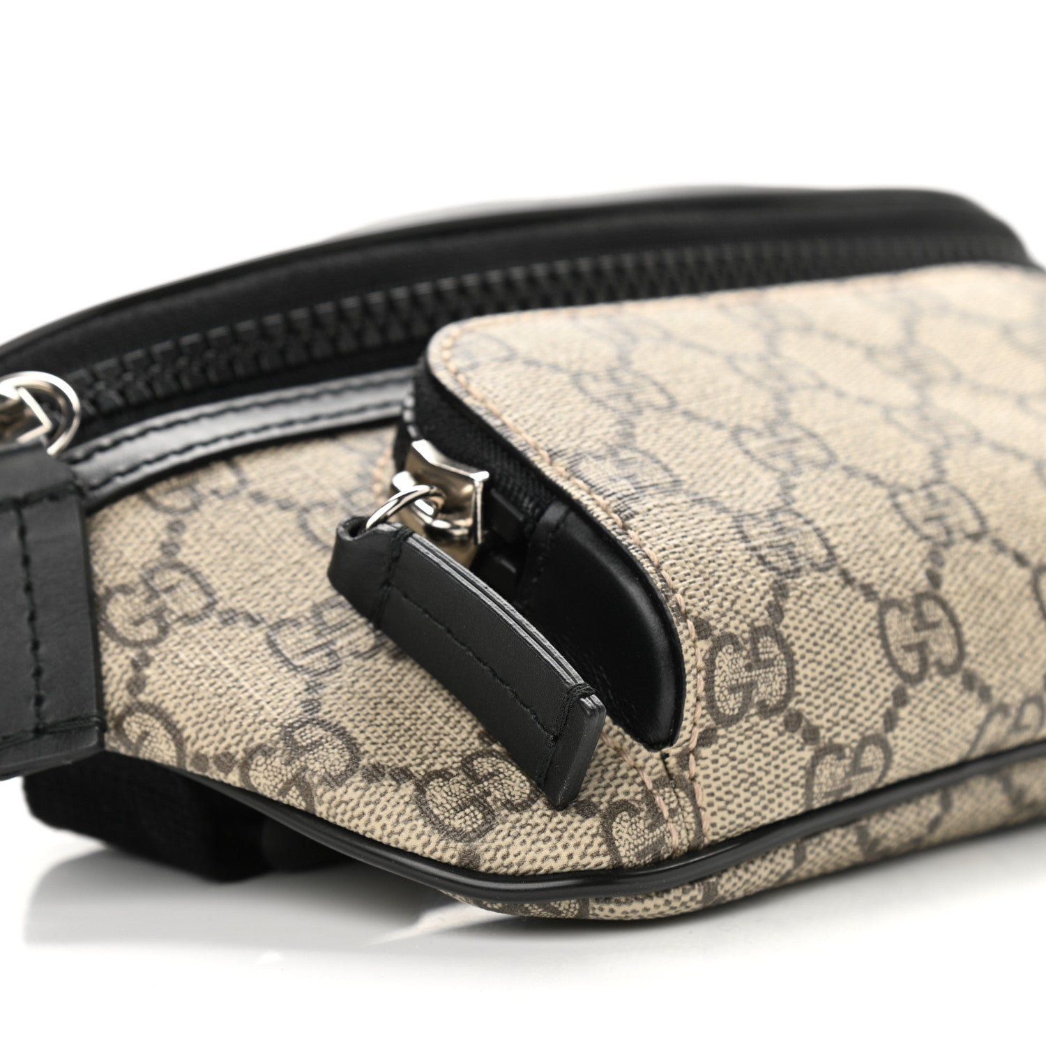 Gucci GG Supreme Monogram Belt Bag Black 9 of 10