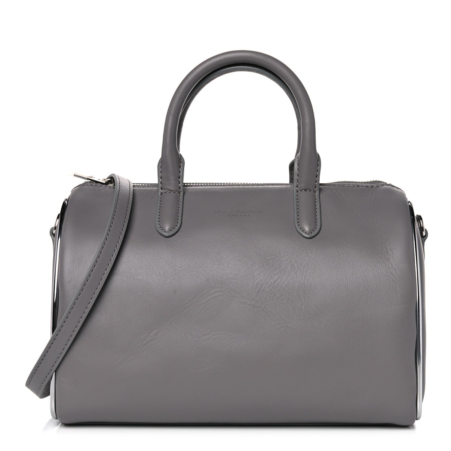 Alexander Wang Supple Calfskin Small Halo Duffle Bag Grey 1 of 8