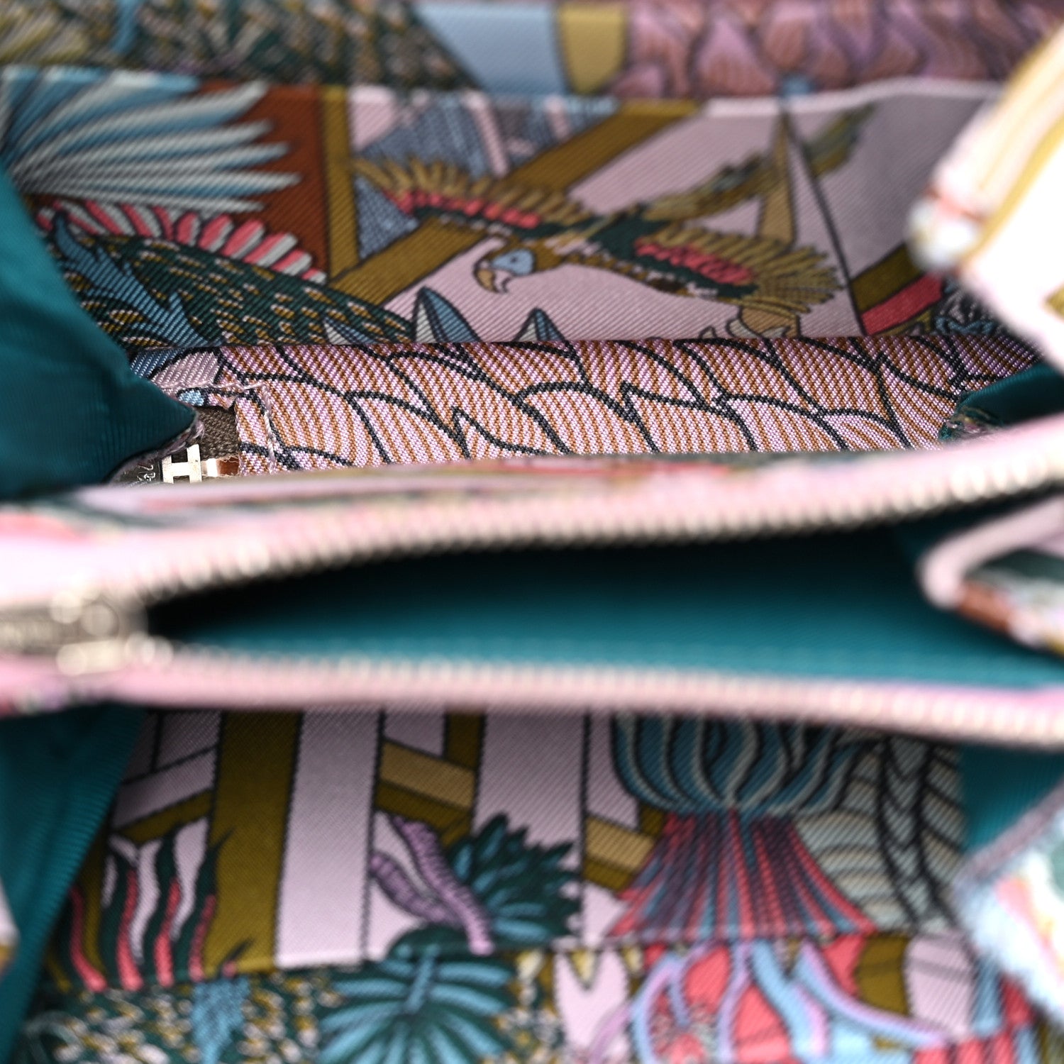 Hermes Epsom Silk'in Compact Wallet Etoupe 5 of 8