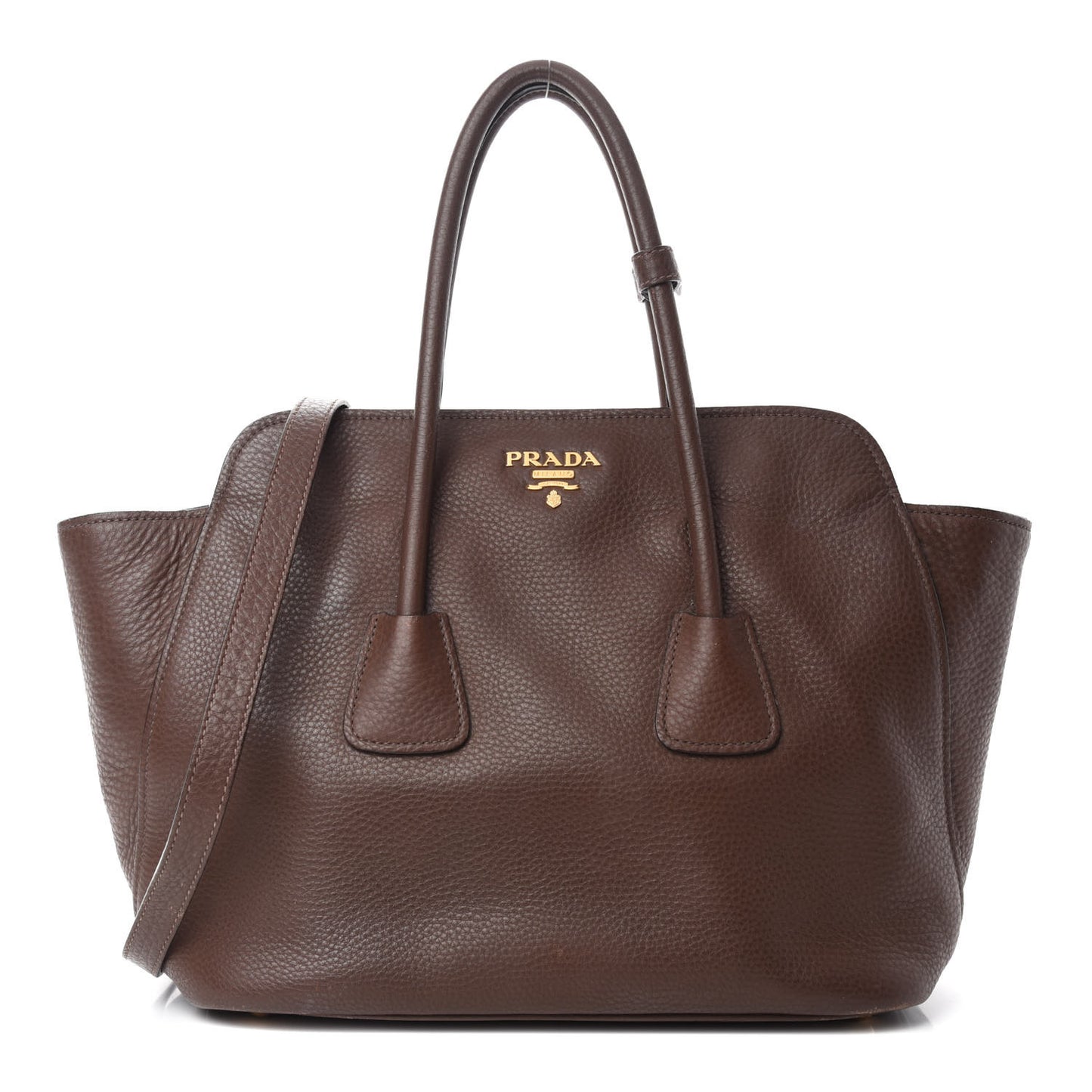 Vitello Daino Shopping Tote Bruciato