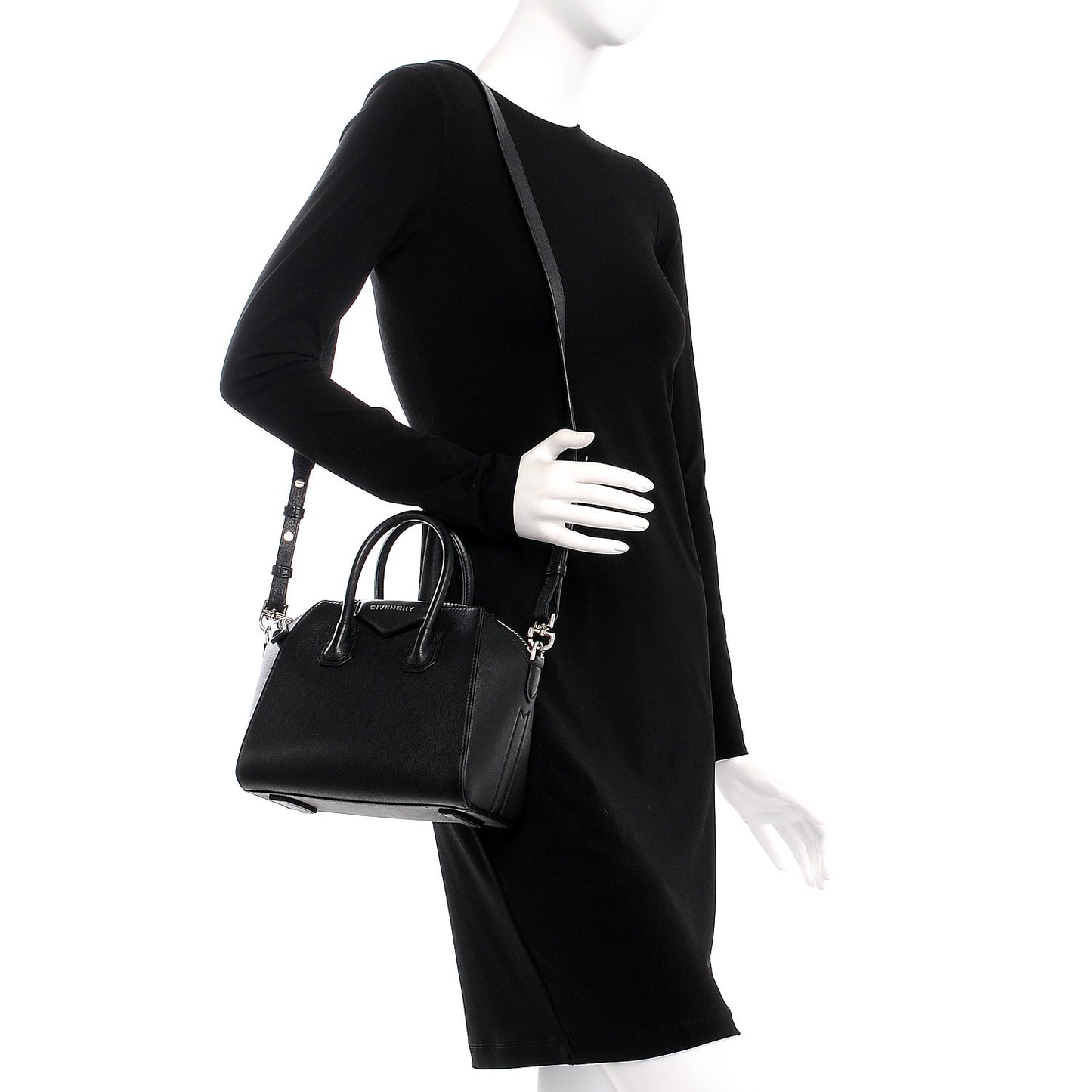 Sugar Goatskin Mini Antigona Black