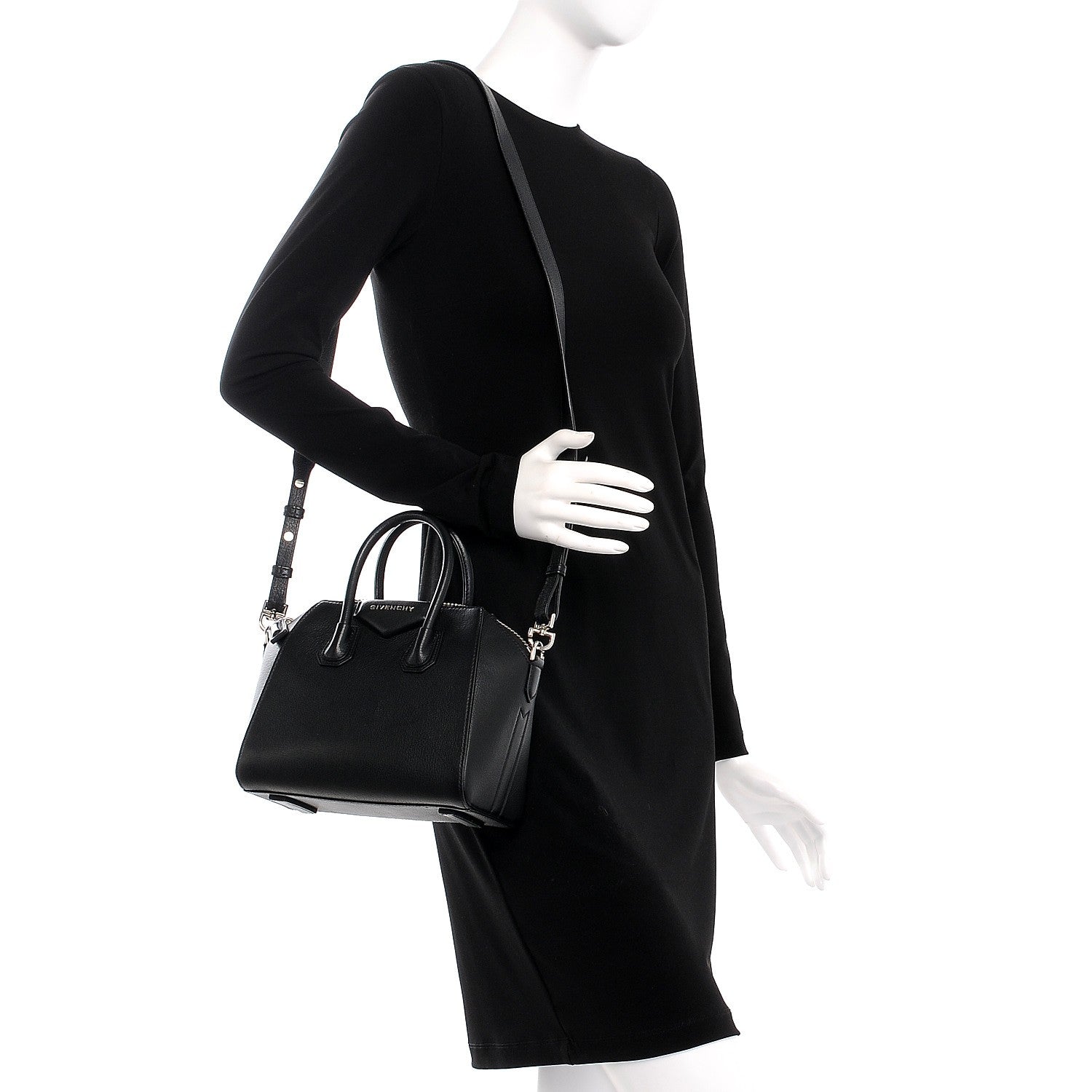 Givenchy Sugar Goatskin Mini Antigona Black 2 of 10