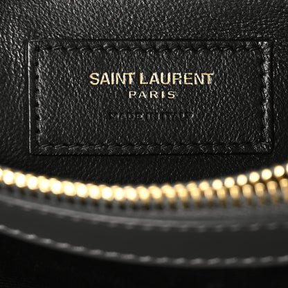 Saint Laurent Calfskin Y Quilted Monogram Small Loulou Chain Satchel Storm 6 of 10