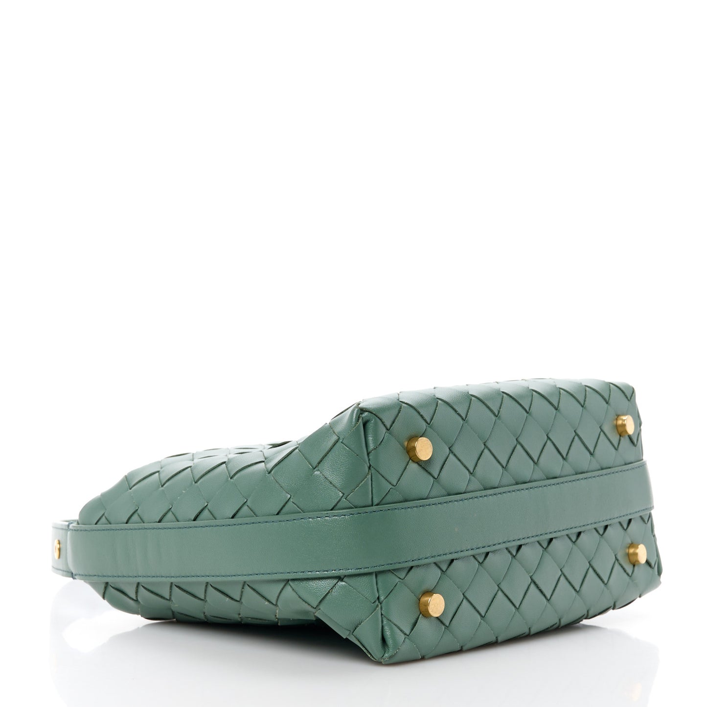Calfskin Nappa Intrecciato Mini Wallace Aloe